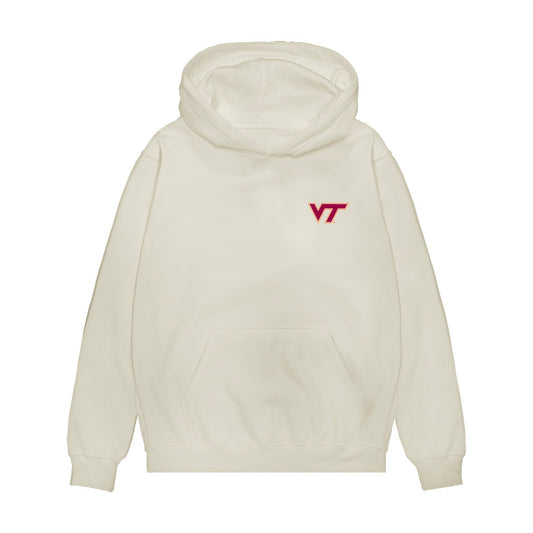 Virginia Tech - NCAA Women's Basketball : Carys Baker - Collage Premium Hooded Sweatshirt-0
