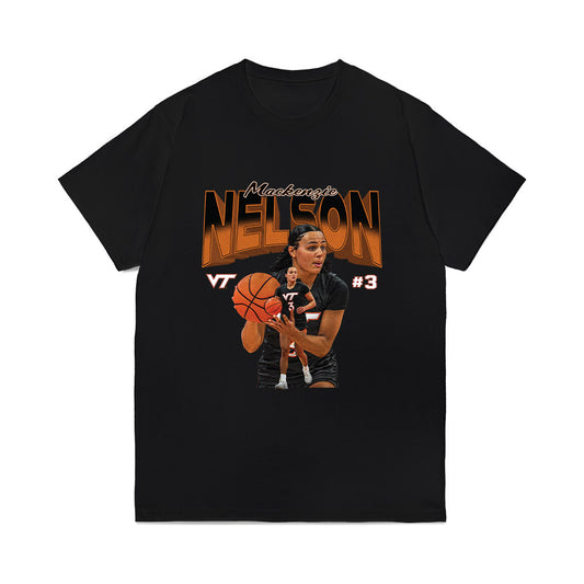 Virginia Tech - NCAA Women's Basketball : Mackenzie Nelson - Collage Comfort Colors T-Shirt-0
