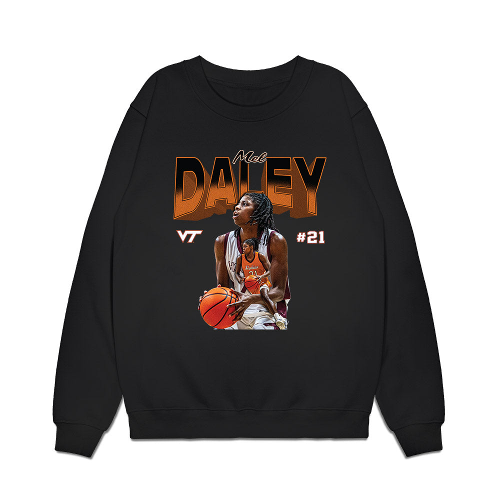 Virginia Tech - NCAA Women's Basketball : Melannie Daley - Collage Premium Crewneck Sweatshirt-0