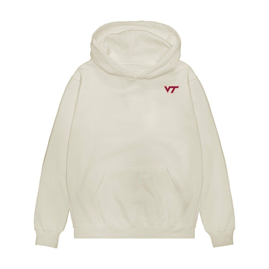 Virginia Tech - NCAA Men's Basketball : Amani Hansberry - Collage Premium Hooded Sweatshirt-0