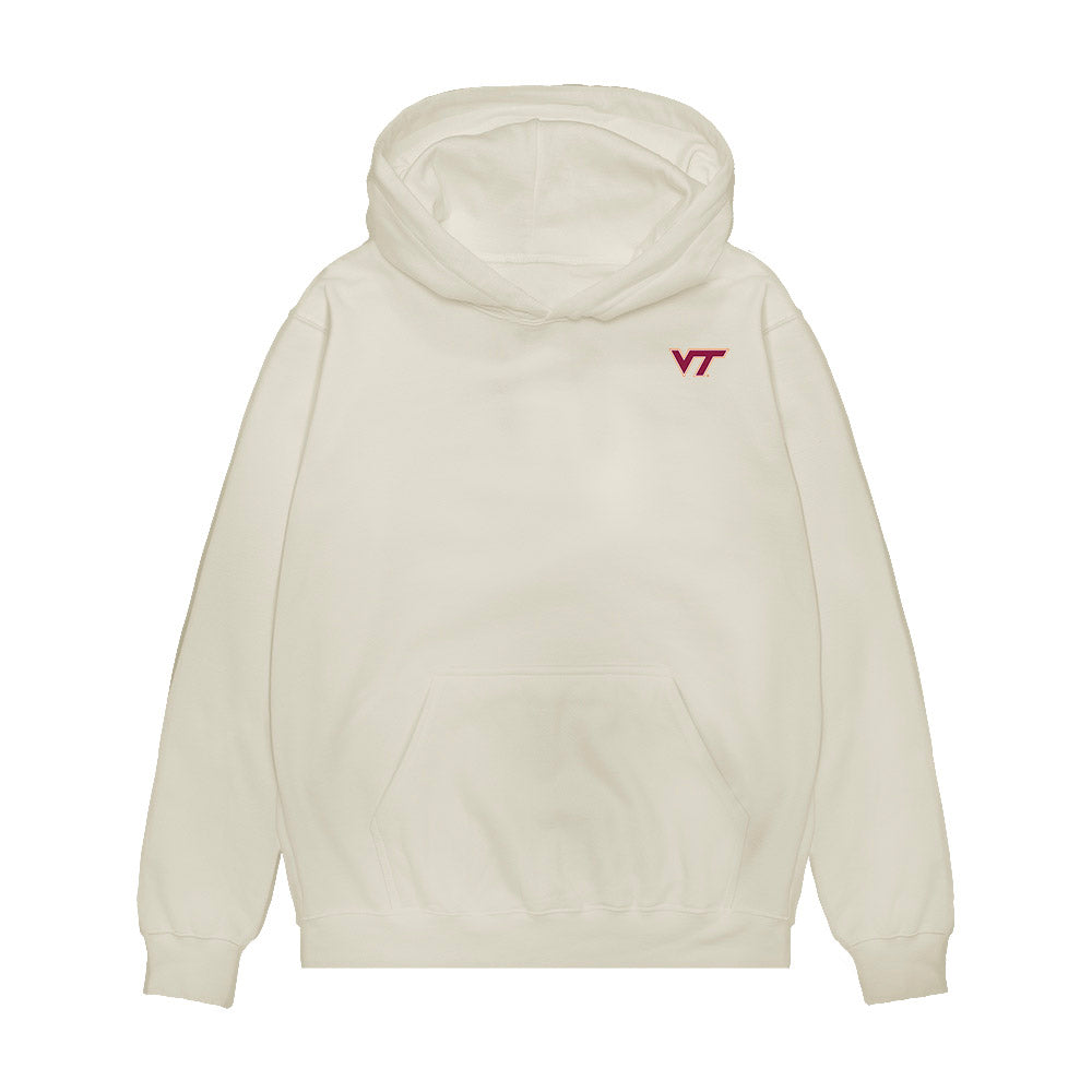 Virginia Tech - NCAA Men's Basketball : Neoklis Avdalas - Collage Premium Hooded Sweatshirt-0
