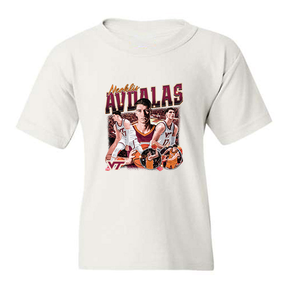 Virginia Tech - NCAA Men's Basketball : Neoklis Avdalas - Collage Youth T-Shirt-0