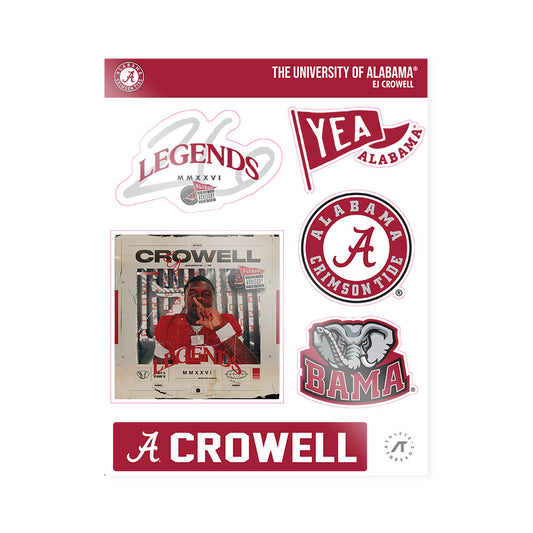 Alabama - NCAA Football : EJ Crowell - Legends 2026 Sticker Sheet-0