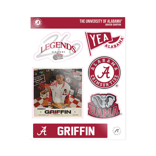 Alabama - NCAA Football : Xavier Griffin - Legends 2026 Sticker Sheet-0