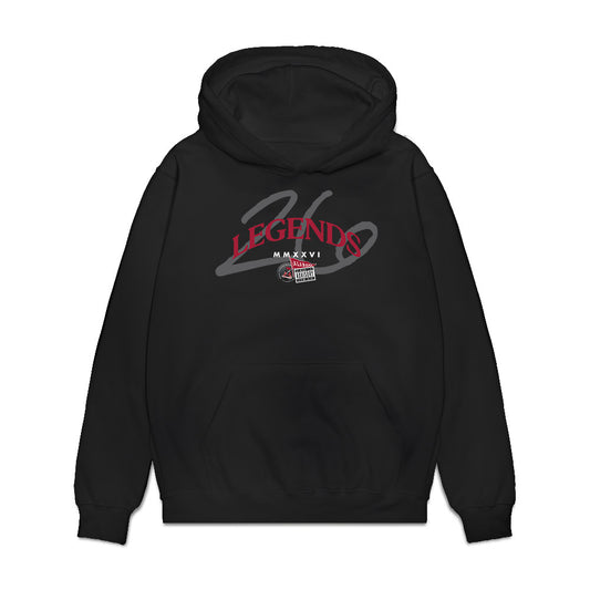 Alabama - NCAA Football : Zay Hall - Legends 2026 Premium Hooded Sweatshirt-0