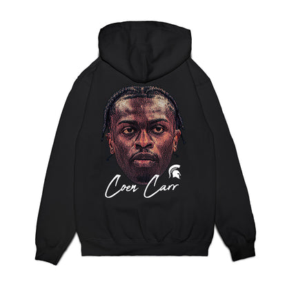 Michigan State - NCAA Men's Basketball : Coen Carr - GameFace Premium Hooded Sweatshirt-1