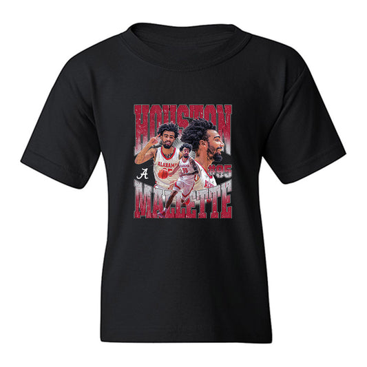 Alabama - NCAA Men's Basketball : Houston Mallette - Collage Youth T-Shirt-0