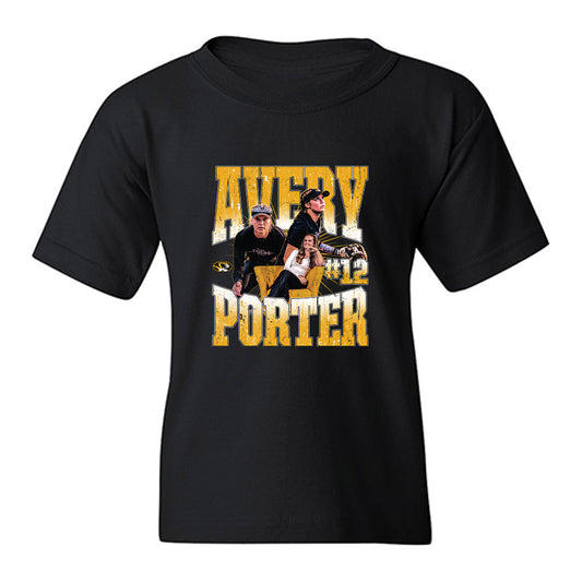 Missouri - NCAA Softball : Avery Porter - Collage Youth T-Shirt-0