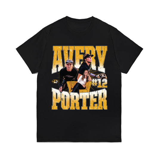 Missouri - NCAA Softball : Avery Porter - Collage Comfort Colors T-Shirt-0
