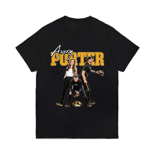 Missouri - NCAA Softball : Avery Porter - Graphic Comfort Colors T-Shirt-0