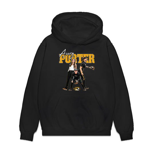 Missouri - NCAA Softball : Avery Porter - Graphic Premium Hooded Sweatshirt-0
