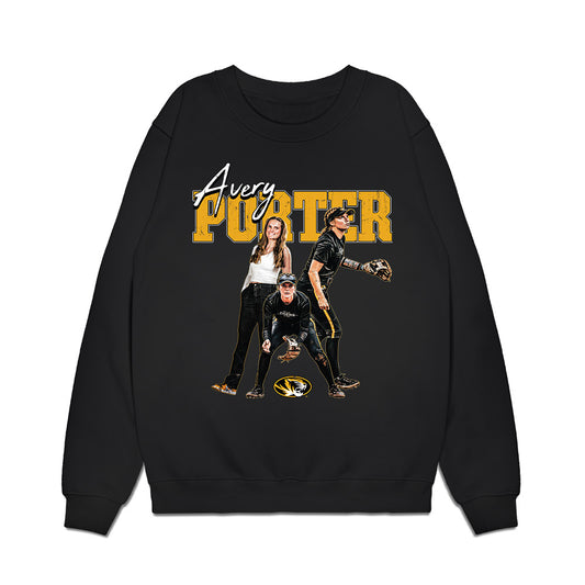 Missouri - NCAA Softball : Avery Porter - Graphic Premium Crewneck Sweatshirt-0