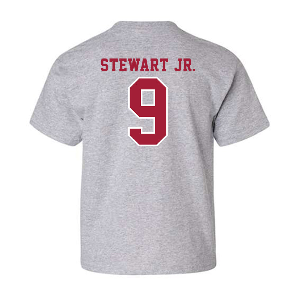 Indiana - NCAA Football : Seaonta Stewart Jr. - Helmet Shersey Youth T-Shirt-1