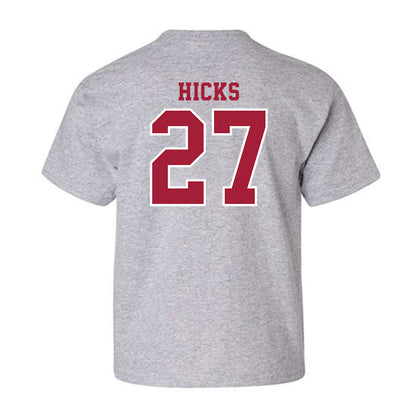 Indiana - NCAA Football : Kasmir Hicks - Helmet Shersey Youth T-Shirt-1