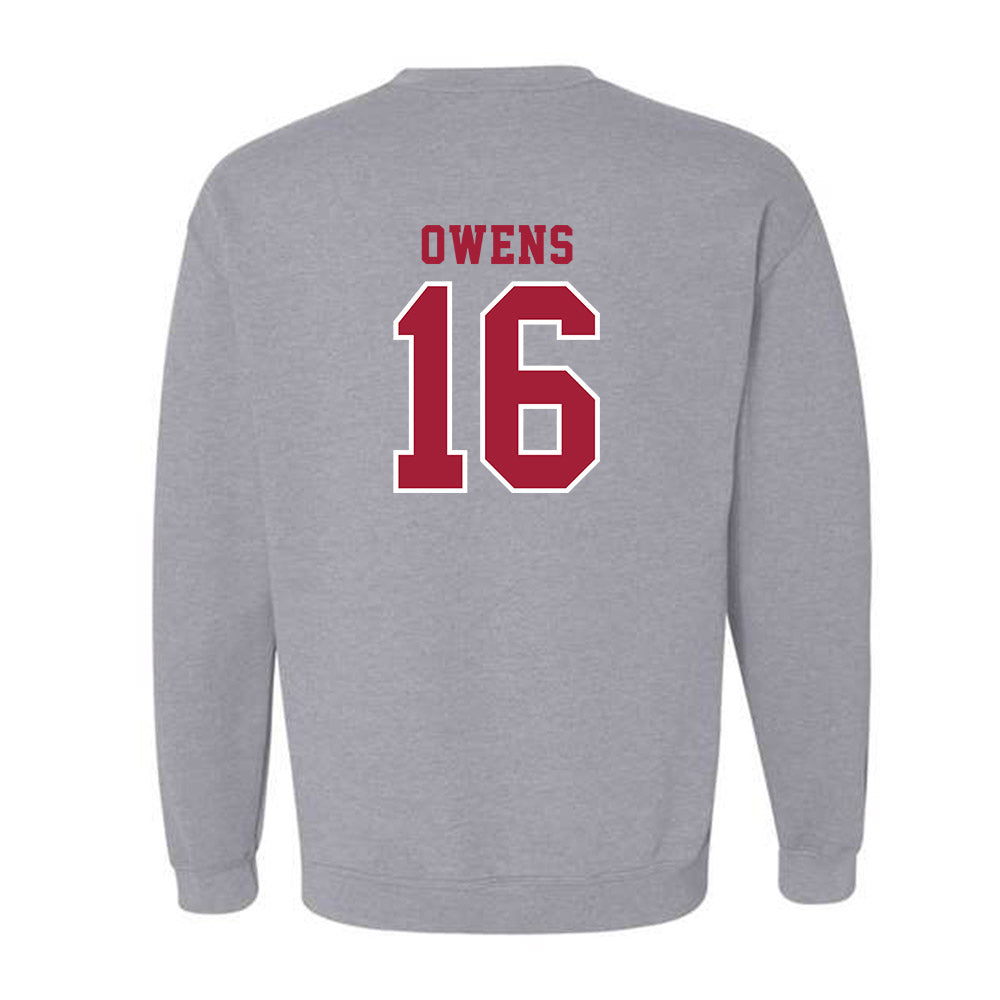 Indiana - NCAA Football : Jamar Owens - Helmet Shersey Crewneck Sweatshirt-1