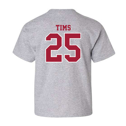 Indiana - NCAA Football : Dmontae Tims - Helmet Shersey Youth T-Shirt-1