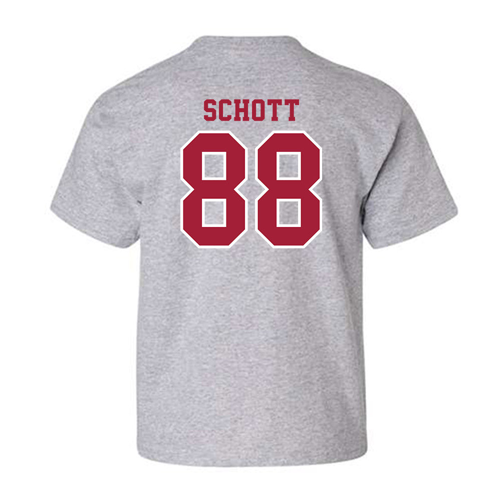 Indiana - NCAA Football : Brock Schott - Helmet Shersey Youth T-Shirt-1