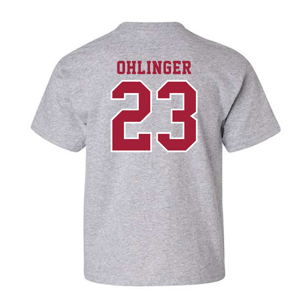Indiana - NCAA Football : Henry Ohlinger - Helmet Shersey Youth T-Shirt-1