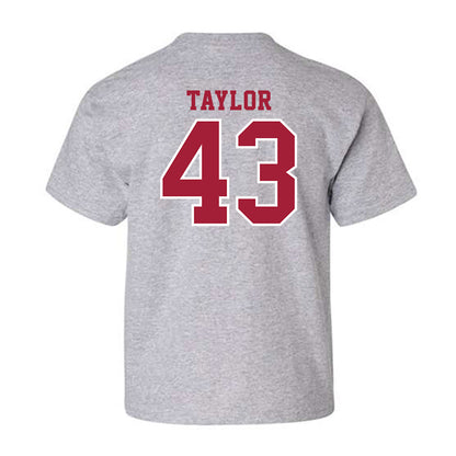 Indiana - NCAA Football : Bryce Taylor - Helmet Shersey Youth T-Shirt-1
