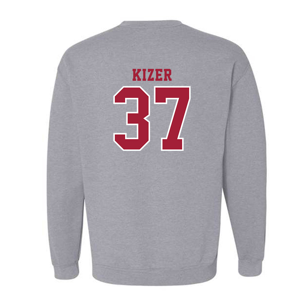 Indiana - NCAA Football : Heath Kizer - Helmet Shersey Crewneck Sweatshirt-1