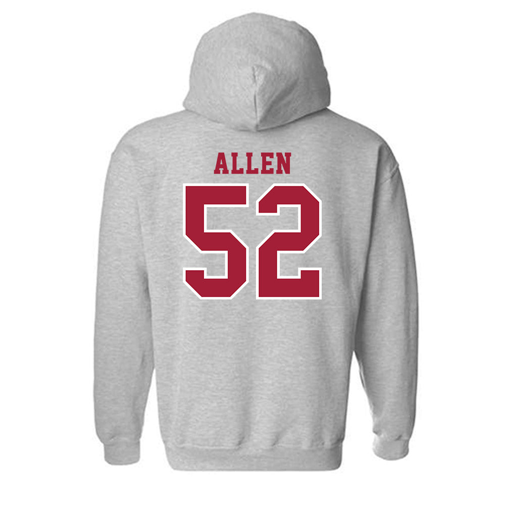 Indiana - NCAA Football : Clayton Allen - Helmet Shersey Hooded Sweatshirt-1