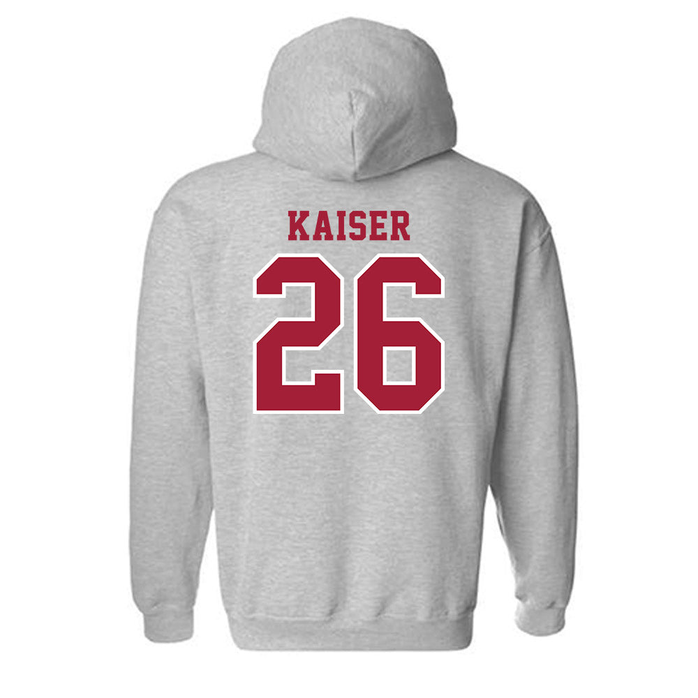 Indiana - NCAA Football : Cade Kaiser - Helmet Shersey Hooded Sweatshirt-1