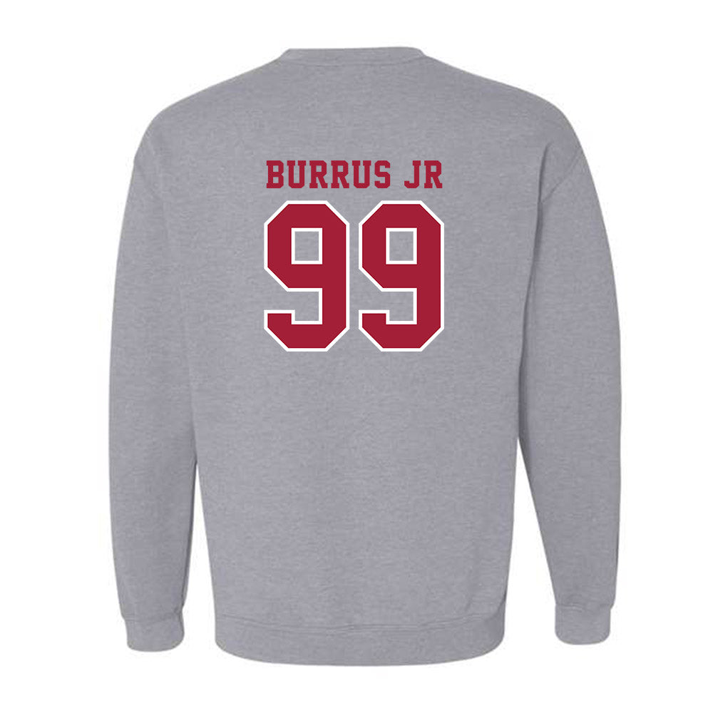 Indiana - NCAA Football : Tyrone Burrus Jr - Helmet Shersey Crewneck Sweatshirt-1