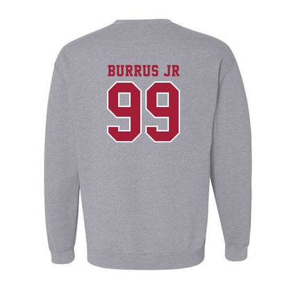 Indiana - NCAA Football : Tyrone Burrus Jr - Helmet Shersey Crewneck Sweatshirt-1