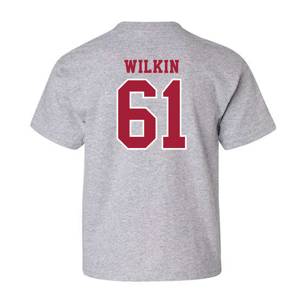 Indiana - NCAA Football : Baylor Wilkin - Helmet Shersey Youth T-Shirt-1