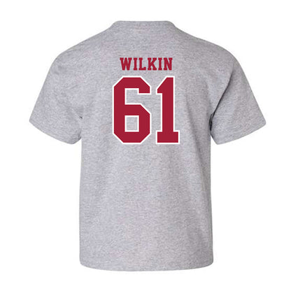 Indiana - NCAA Football : Baylor Wilkin - Helmet Shersey Youth T-Shirt-1