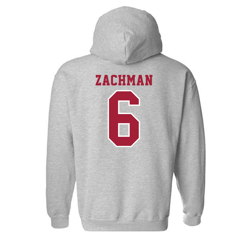 Indiana - NCAA Football : Preston Zachman - Helmet Shersey Hooded Sweatshirt-1