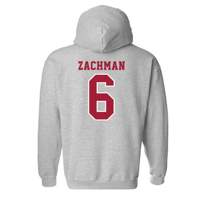Indiana - NCAA Football : Preston Zachman - Helmet Shersey Hooded Sweatshirt-1