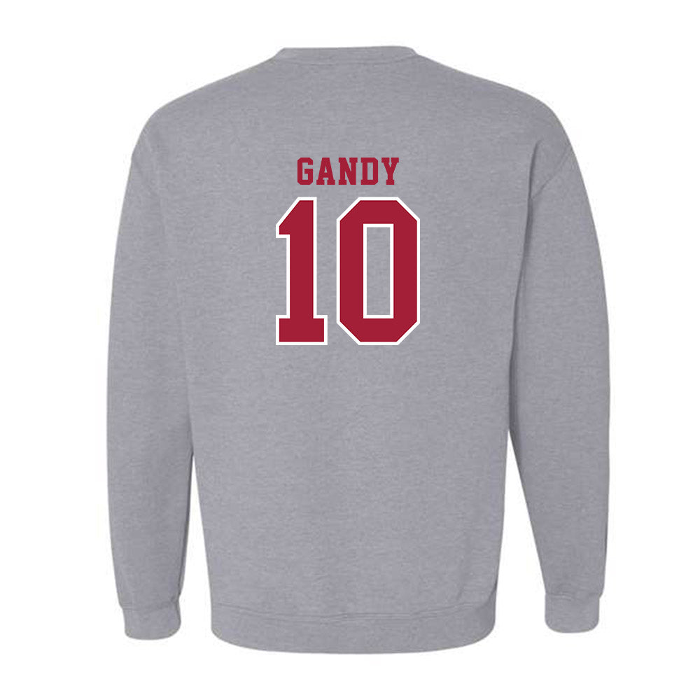 Indiana - NCAA Football : Ryland Gandy - Helmet Shersey Crewneck Sweatshirt-1