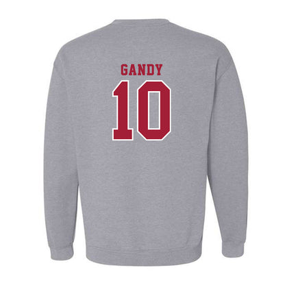 Indiana - NCAA Football : Ryland Gandy - Helmet Shersey Crewneck Sweatshirt-1