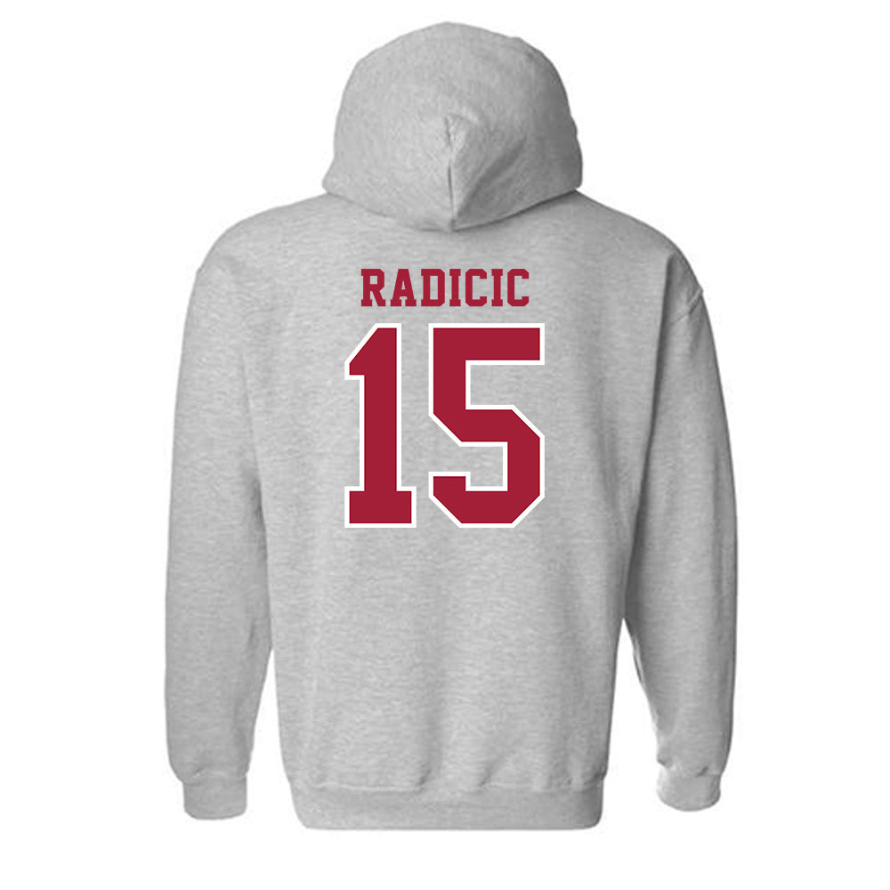 Indiana - NCAA Football : Nicolas Radicic - Helmet Shersey Hooded Sweatshirt-1