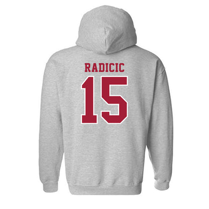 Indiana - NCAA Football : Nicolas Radicic - Helmet Shersey Hooded Sweatshirt-1