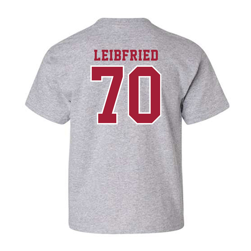 Indiana - NCAA Football : Austin Leibfried - Helmet Shersey Youth T-Shirt-1