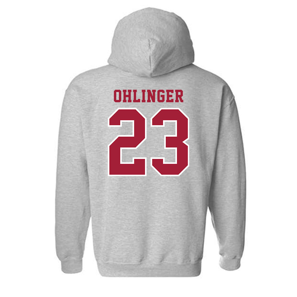 Indiana - NCAA Football : Henry Ohlinger - Helmet Shersey Hooded Sweatshirt-1