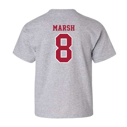 Indiana - NCAA Football : Nick Marsh - Helmet Shersey Youth T-Shirt-1