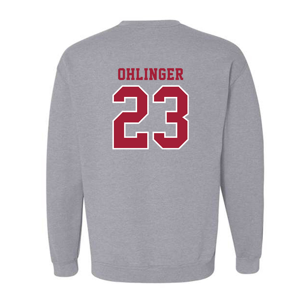 Indiana - NCAA Football : Henry Ohlinger - Helmet Shersey Crewneck Sweatshirt-1