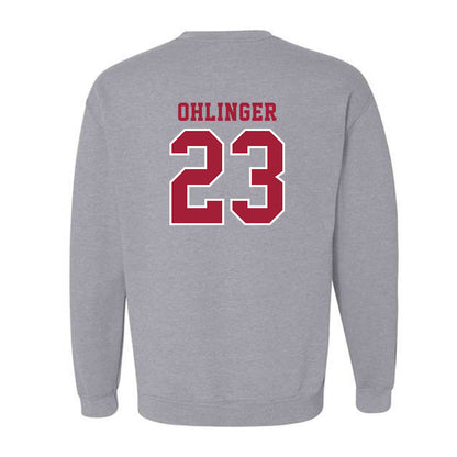 Indiana - NCAA Football : Henry Ohlinger - Helmet Shersey Crewneck Sweatshirt-1