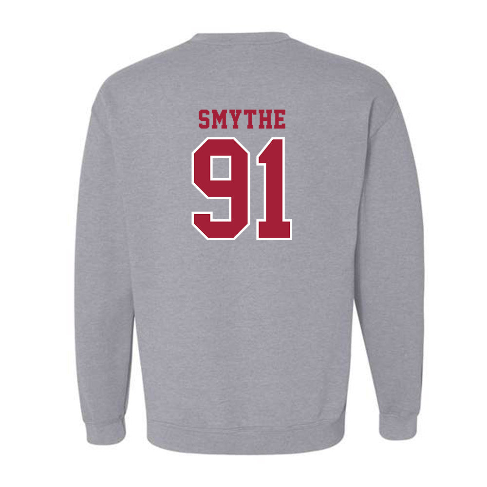 Indiana - NCAA Football : Blake Smythe - Helmet Shersey Crewneck Sweatshirt-1