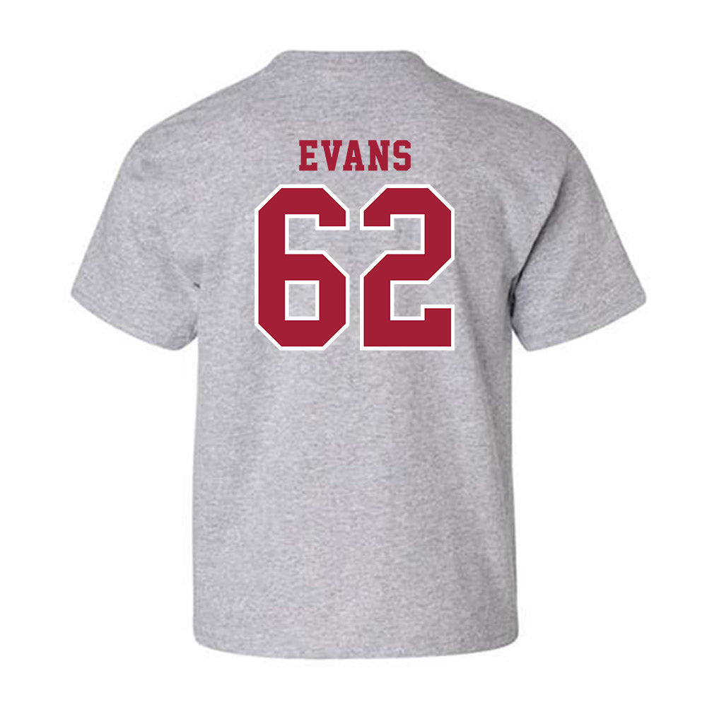 Indiana - NCAA Football : Drew Evans - Helmet Shersey Youth T-Shirt-1