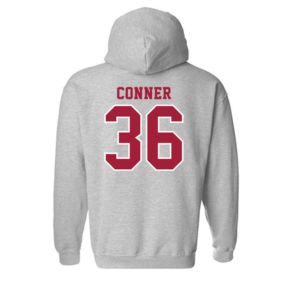 Indiana - NCAA Football : Clay Conner - Helmet Shersey Hooded Sweatshirt-1