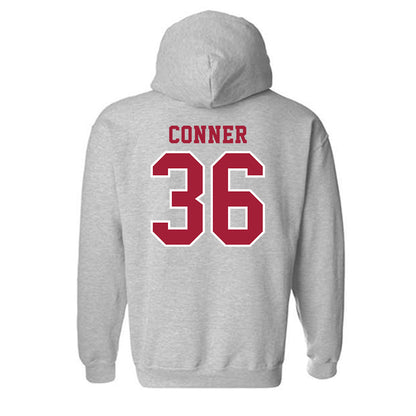 Indiana - NCAA Football : Clay Conner - Helmet Shersey Hooded Sweatshirt-1