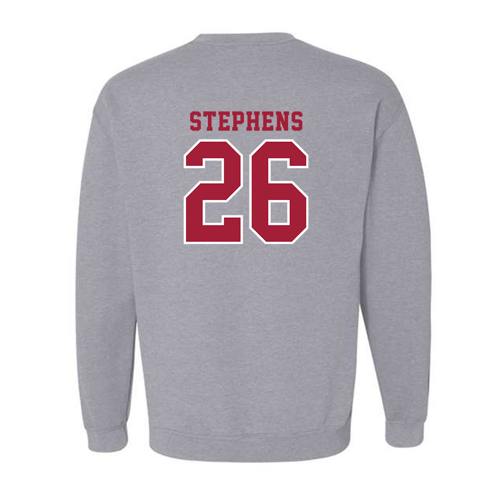 Indiana - NCAA Football : Iosua Stephens - Helmet Shersey Crewneck Sweatshirt-1