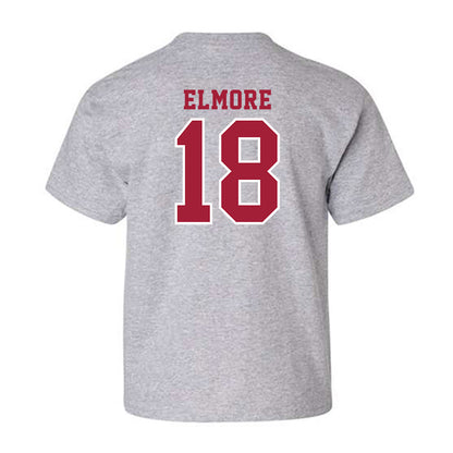 Indiana - NCAA Football : Parker Elmore - Helmet Shersey Youth T-Shirt-1