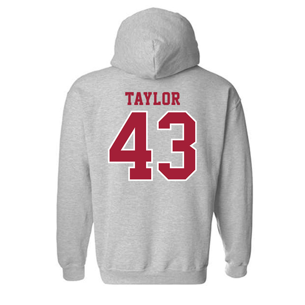 Indiana - NCAA Football : Bryce Taylor - Helmet Shersey Hooded Sweatshirt-1