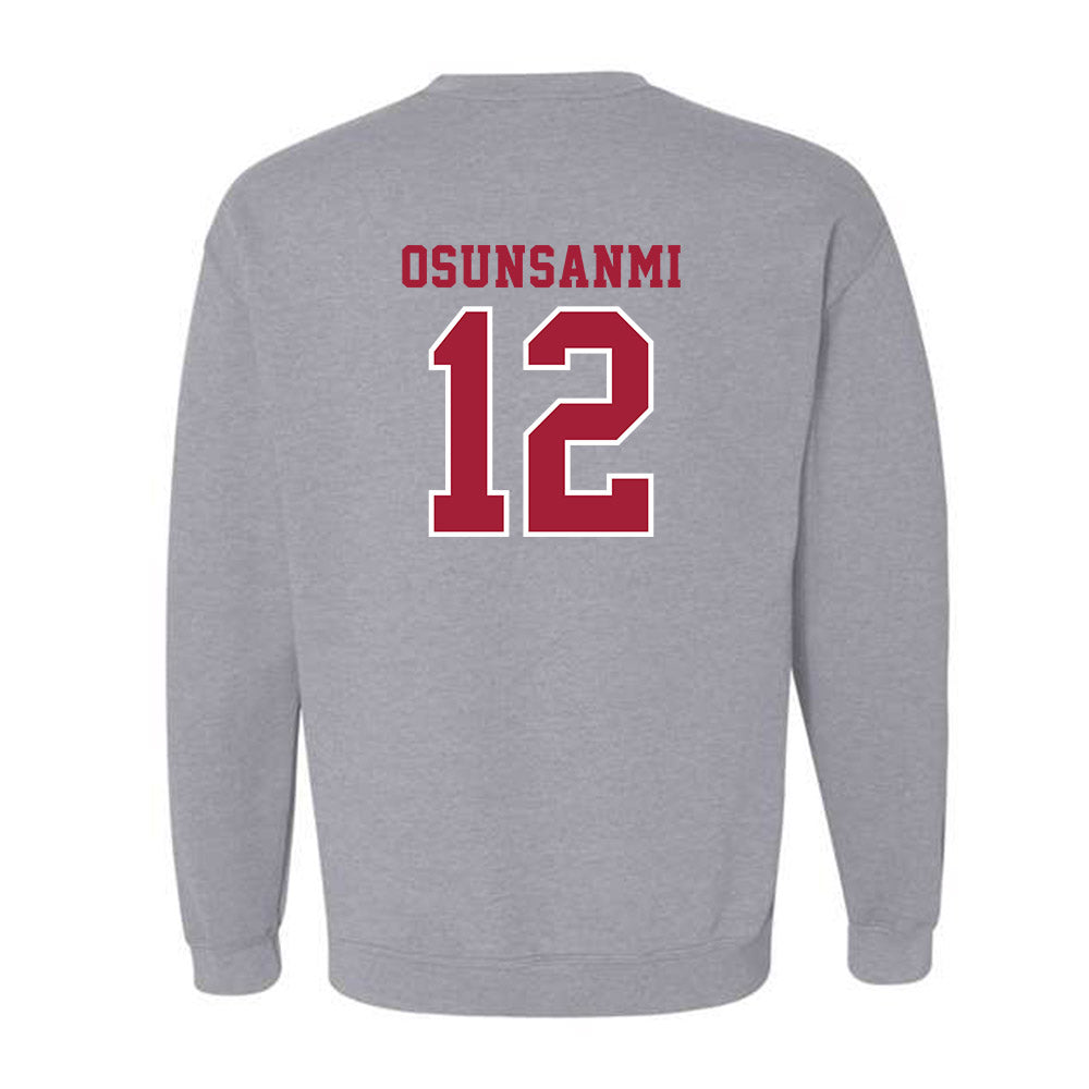 Indiana - NCAA Football : Tobi Osunsanmi - Helmet Shersey Crewneck Sweatshirt-1