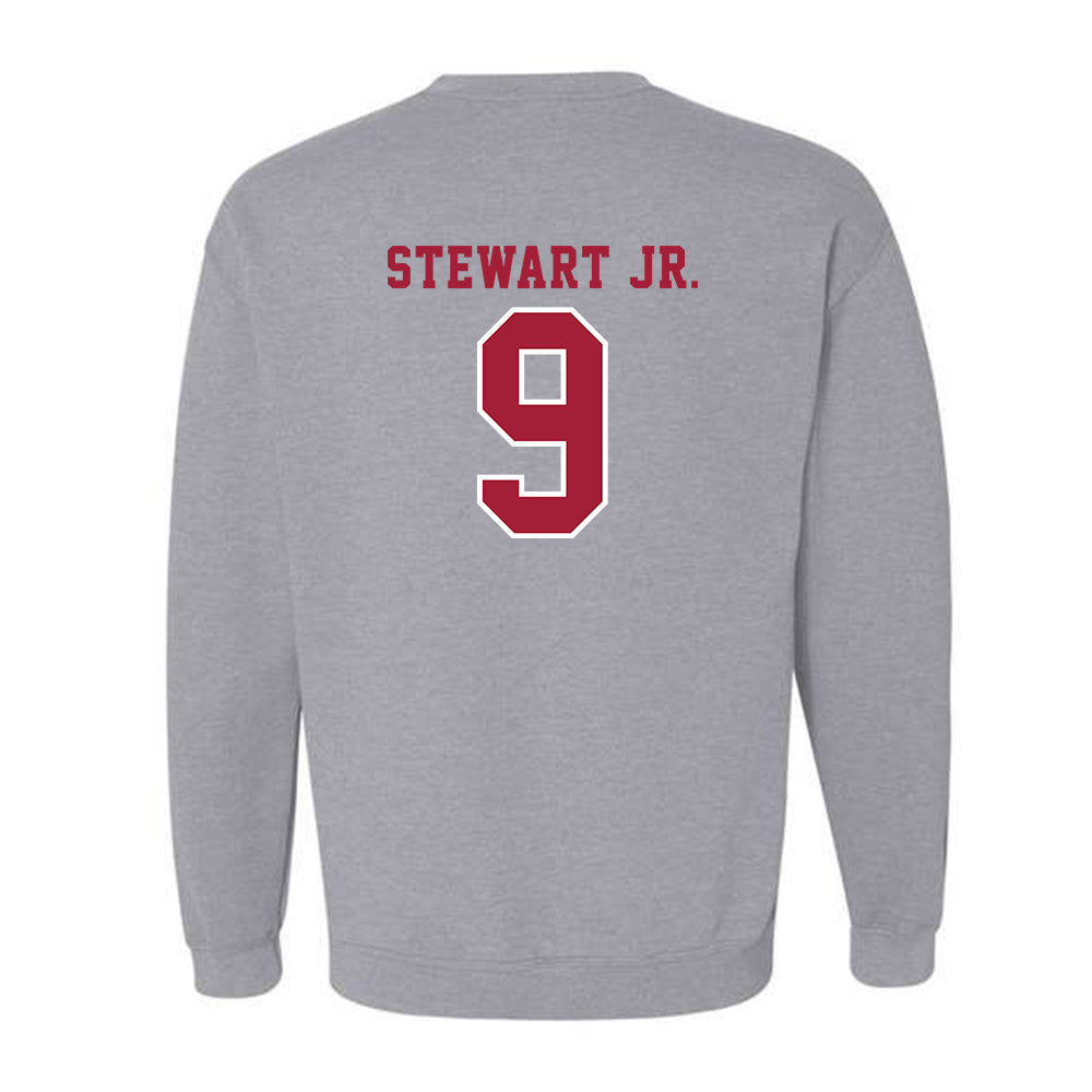 Indiana - NCAA Football : Seaonta Stewart Jr. - Helmet Shersey Crewneck Sweatshirt-1